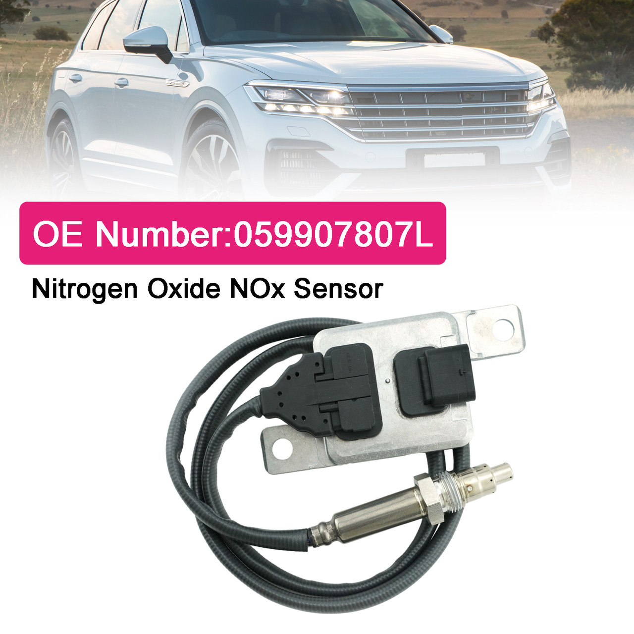 Nitrogen Oxide NOx Sensor 059907807L For VW Touareg 2010-2018 3.0 TDI