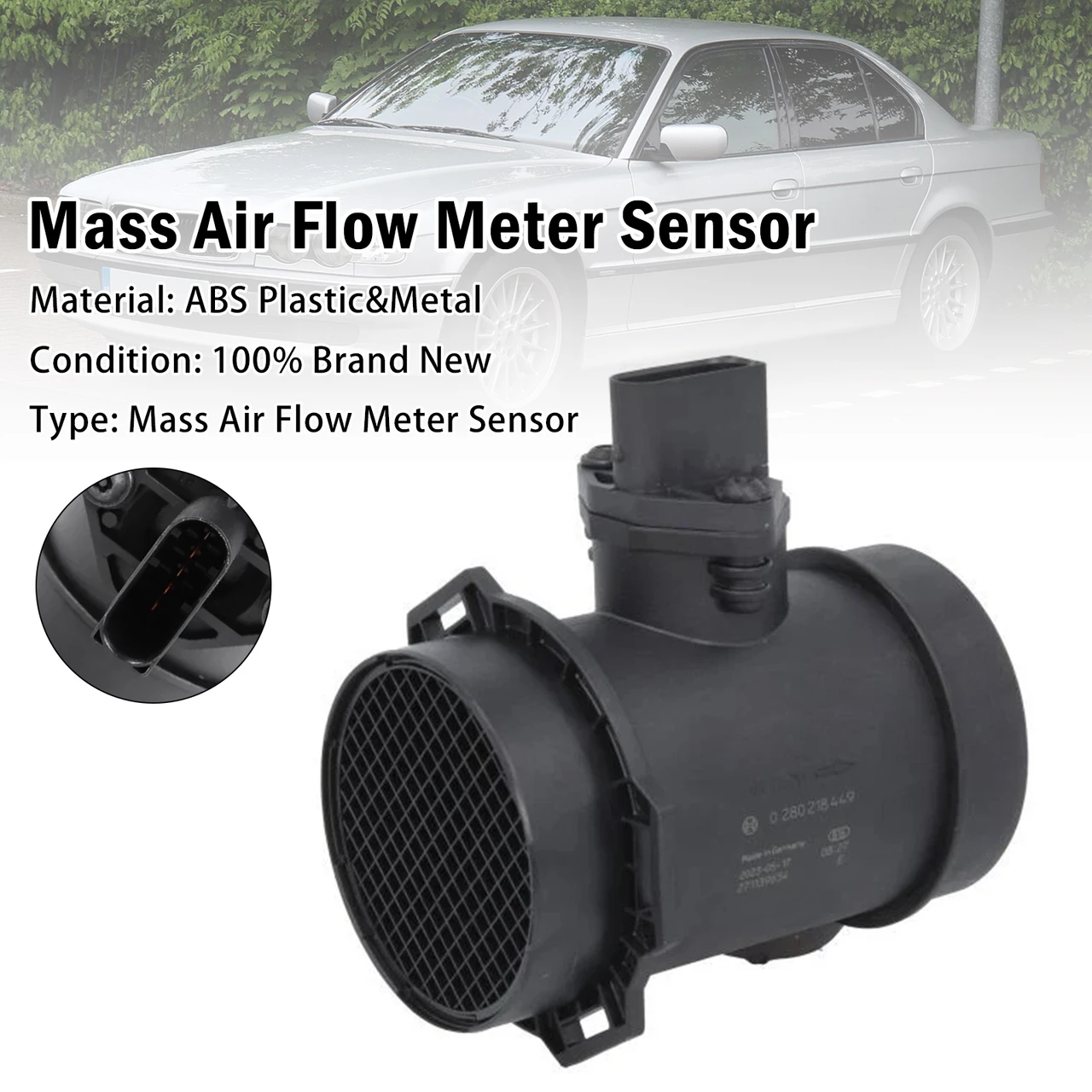 Mass Air Flow Meter Sensor For BMW 7 Series E38 735i iL 1998-2001 13621433566