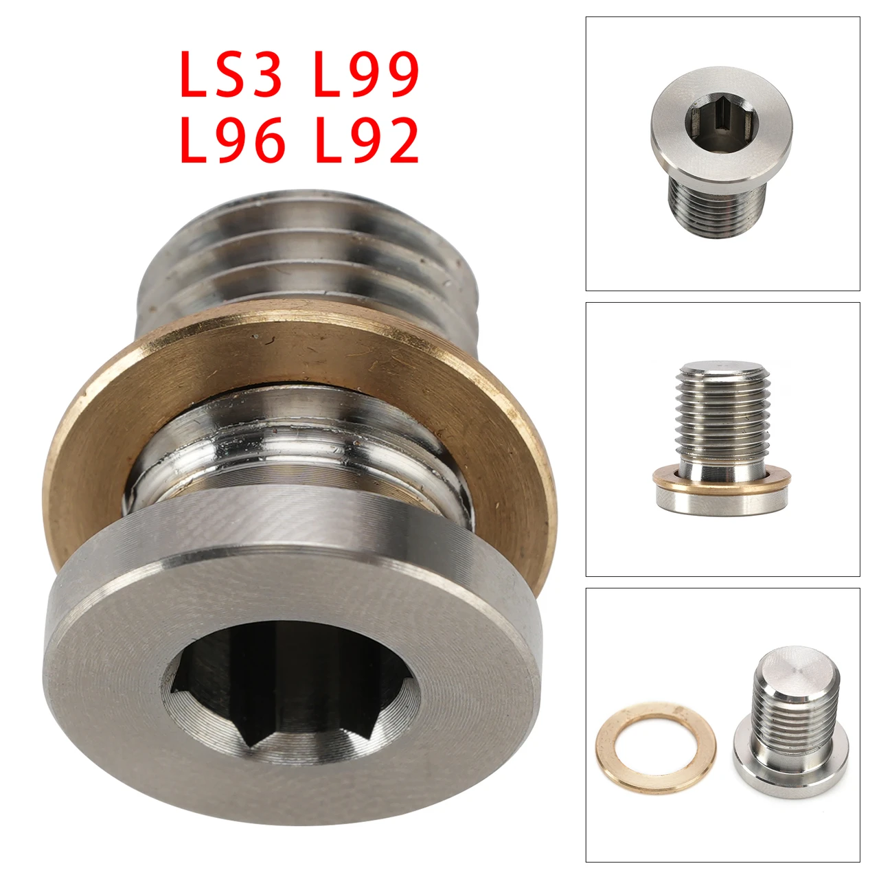 Oil Pan Oil Pressure Relief Valve Plug For Gen IV LS Engines 2007-2013 LS3 L99