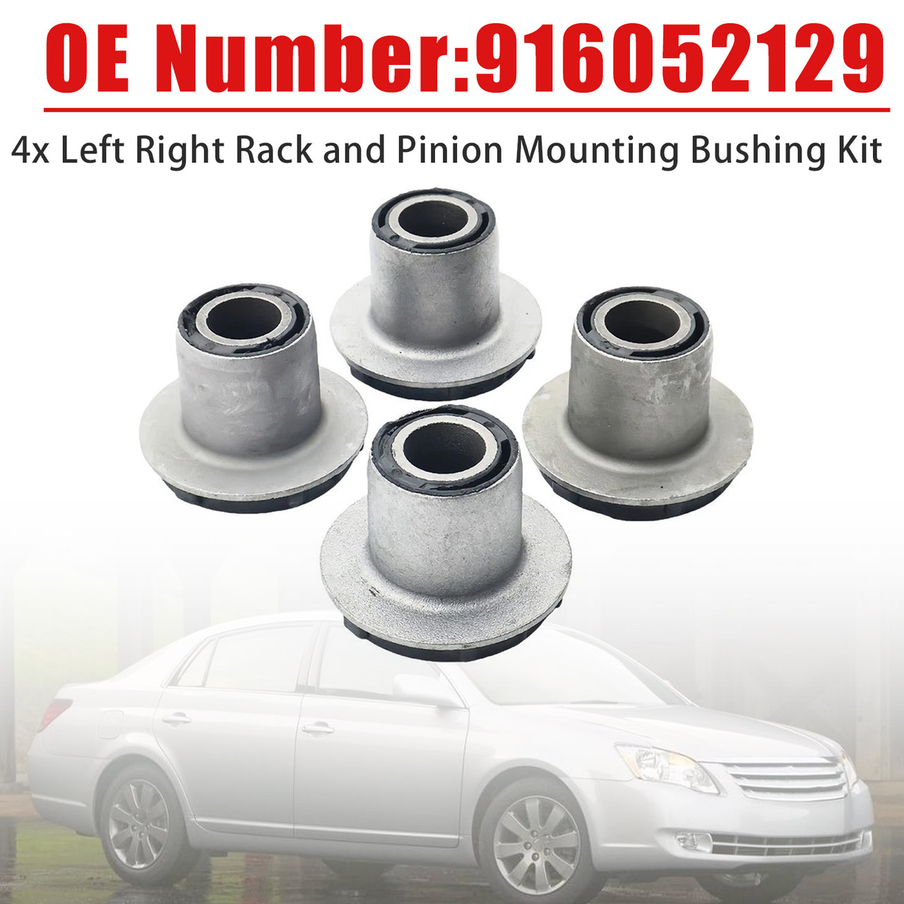 4x Left Right Rack and Pinion Mounting Bushing Kit For Toyota Sienna 2004-2011