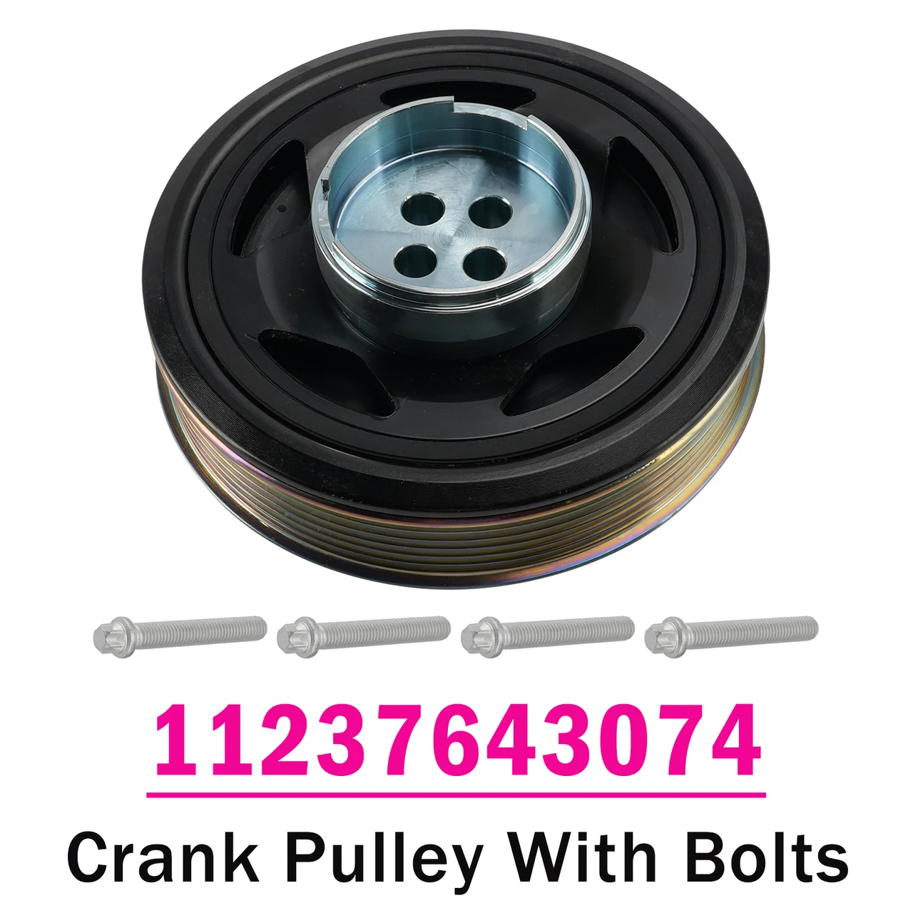 Crank Pulley With Bolts for BMW 1 Series 1.5 Diesel for MINI Cooper 1.5D 15-19
