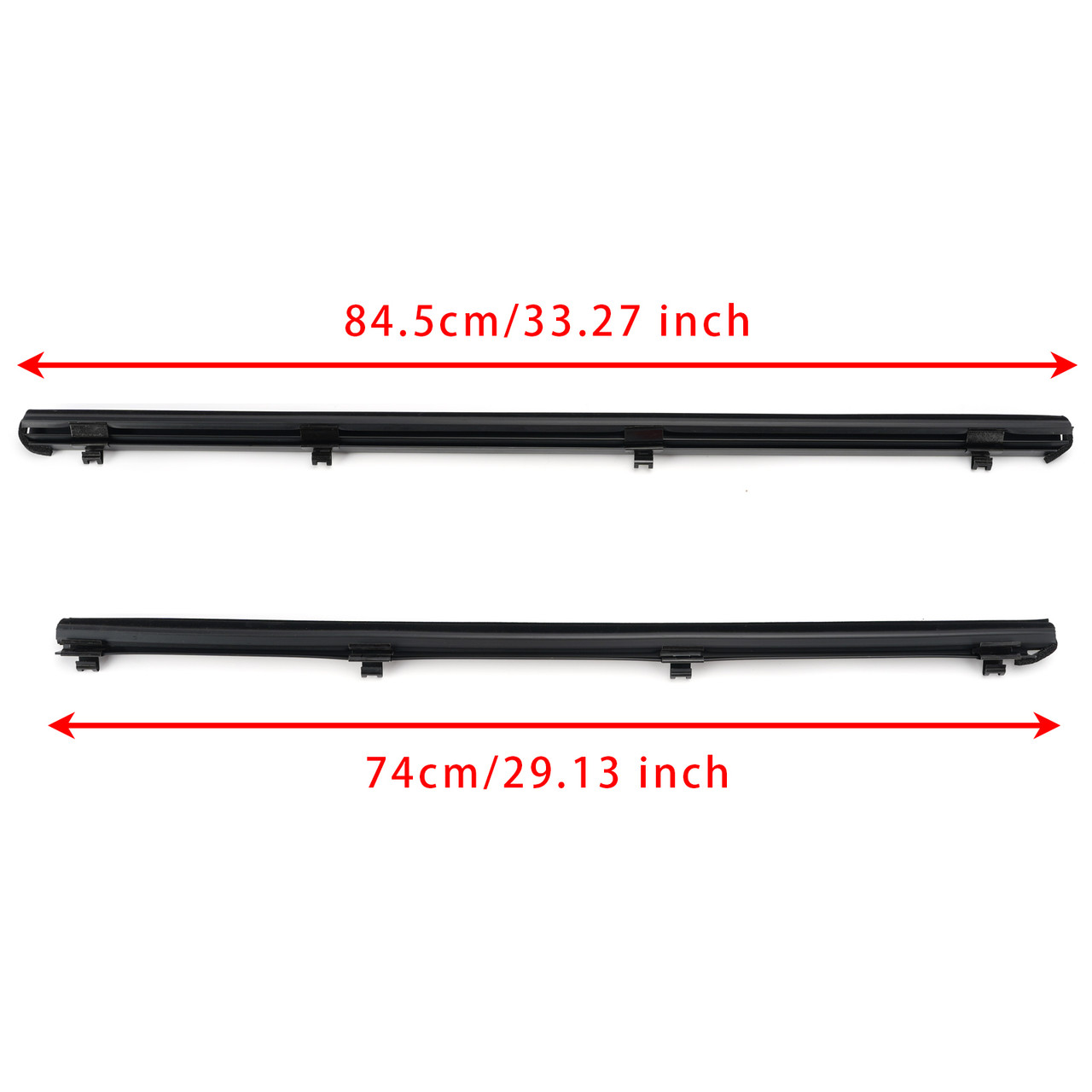 4Pcs Inner Door Glass Weatherstrip For Lexus RX350 RX450h 2010-2015