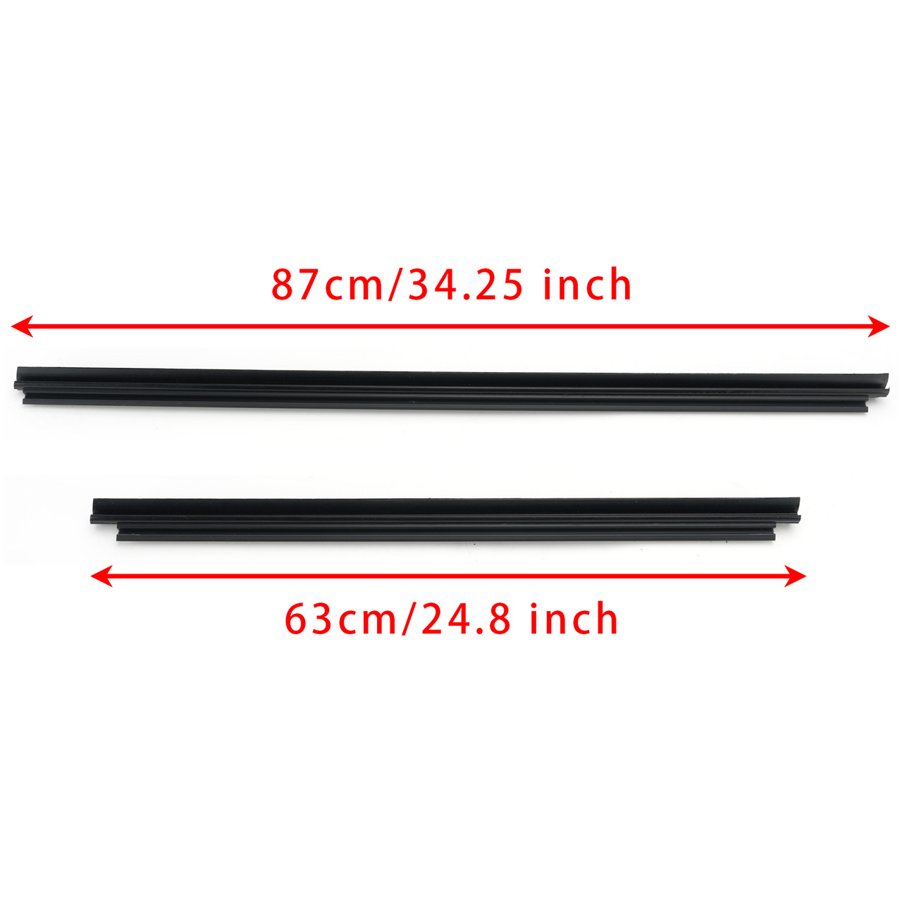 4Pcs Inner Door Window Glass Weatherstrip For Toyota Corolla 2009-2013