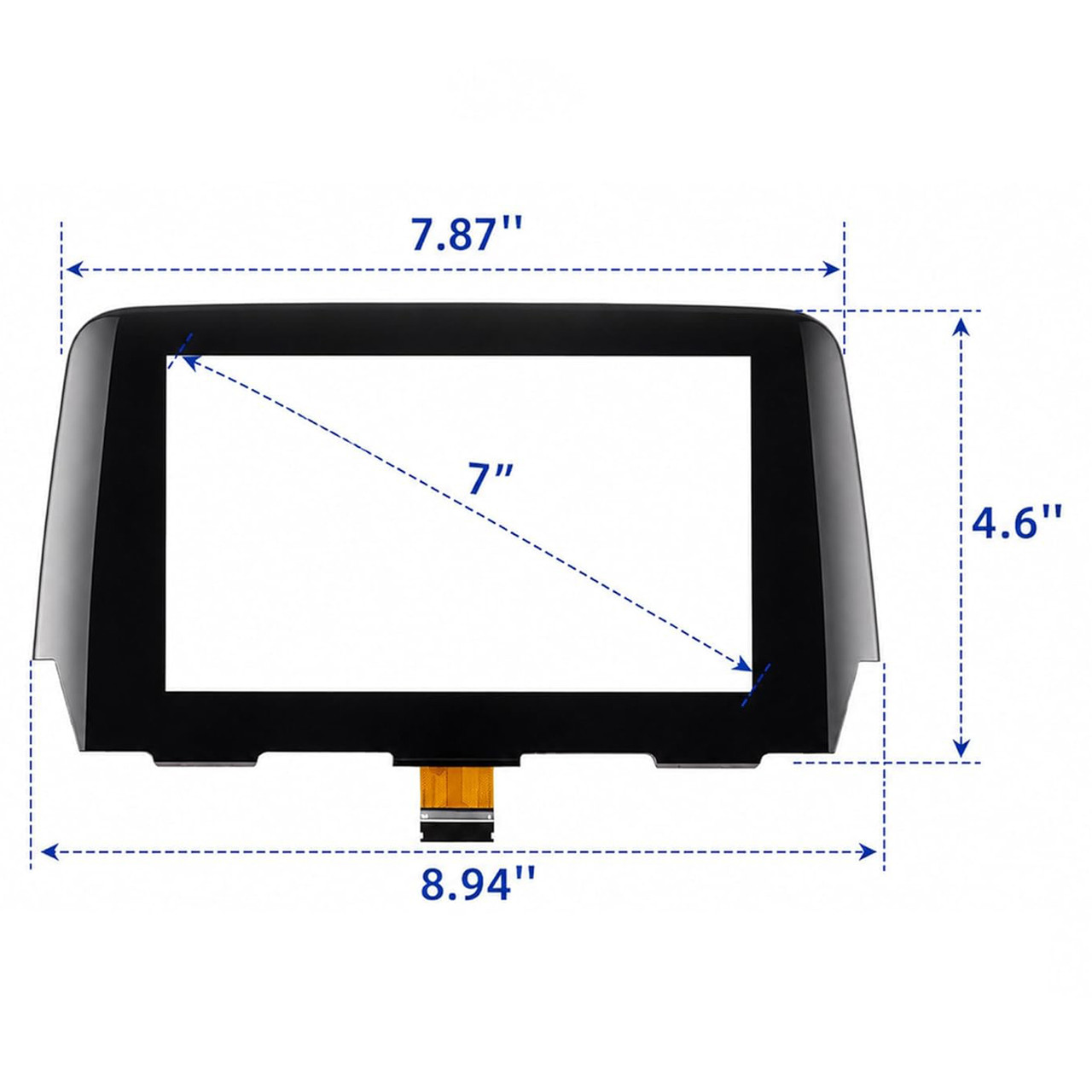 7" Touch Screen Digitizer Replacement GML8611J0 For MAZDA 6 Radio 15-2016 36 Pin