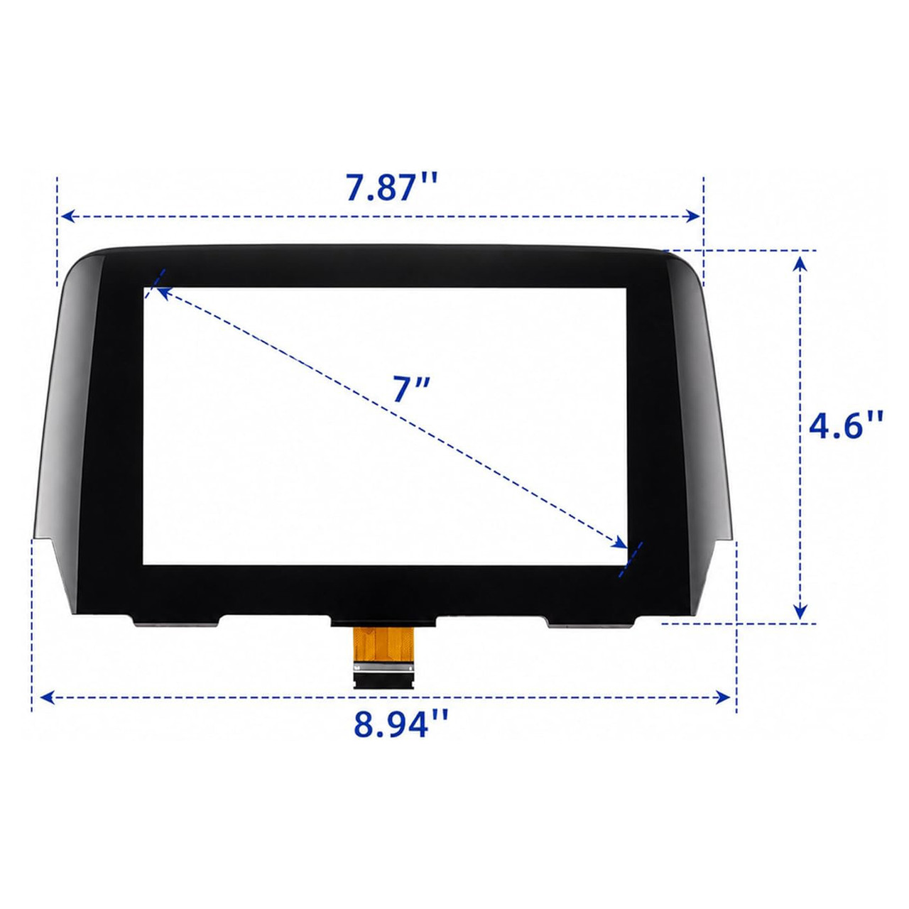 7" Touch Screen Digitizer Replacement GRT761 1J0 For MAZDA 6 Radio 17-19 55 Pin