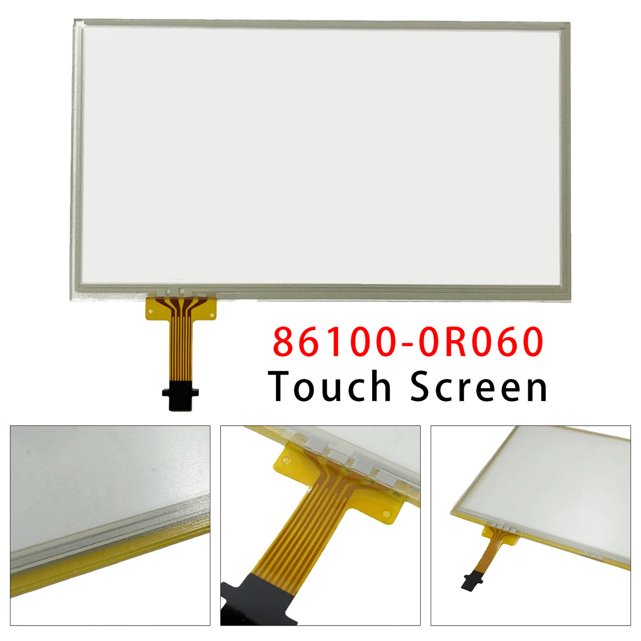 Touch Screen Digitizer Glass 6.1 inch 12 Pins For RAV4 W/APPS Button 2014-2018