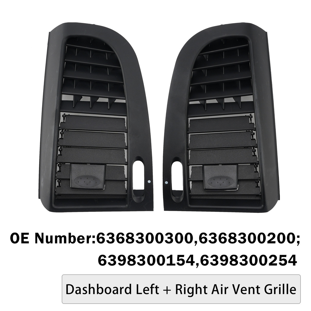 Dashboard L+R Air Vent Grille For Benz W636 04-15 W639 10-04