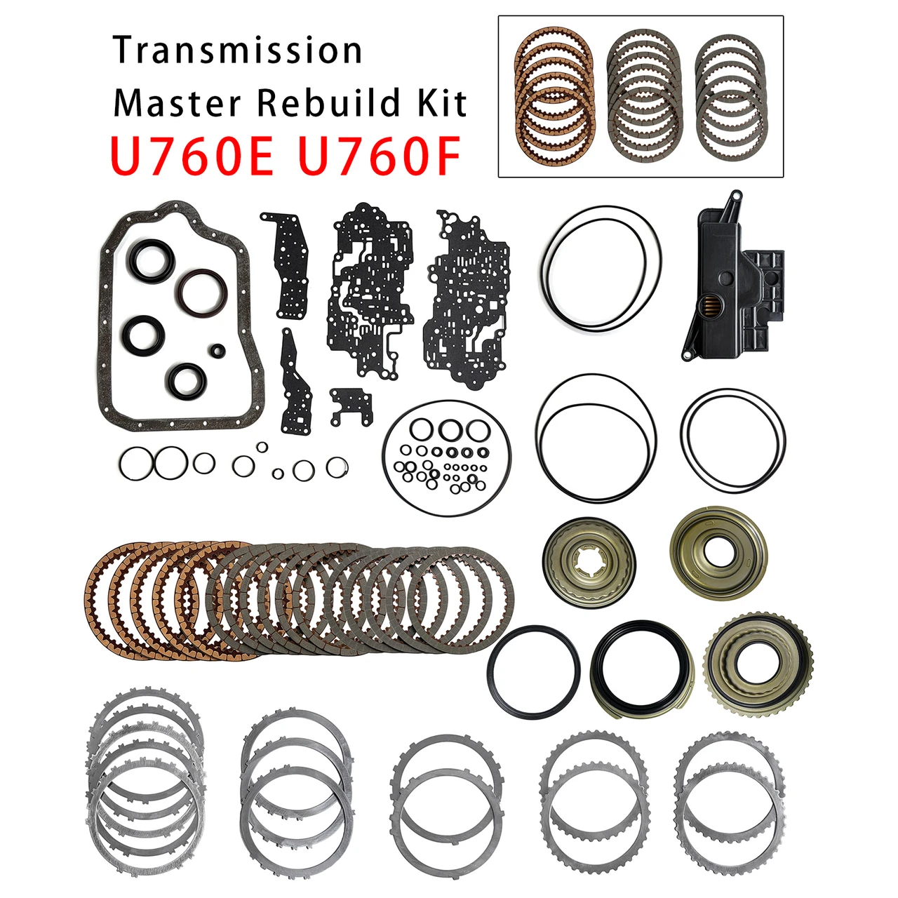 U760E U760F Transmission Master Rebuild Kit W/ Filter For Toyota Highlander RAV4