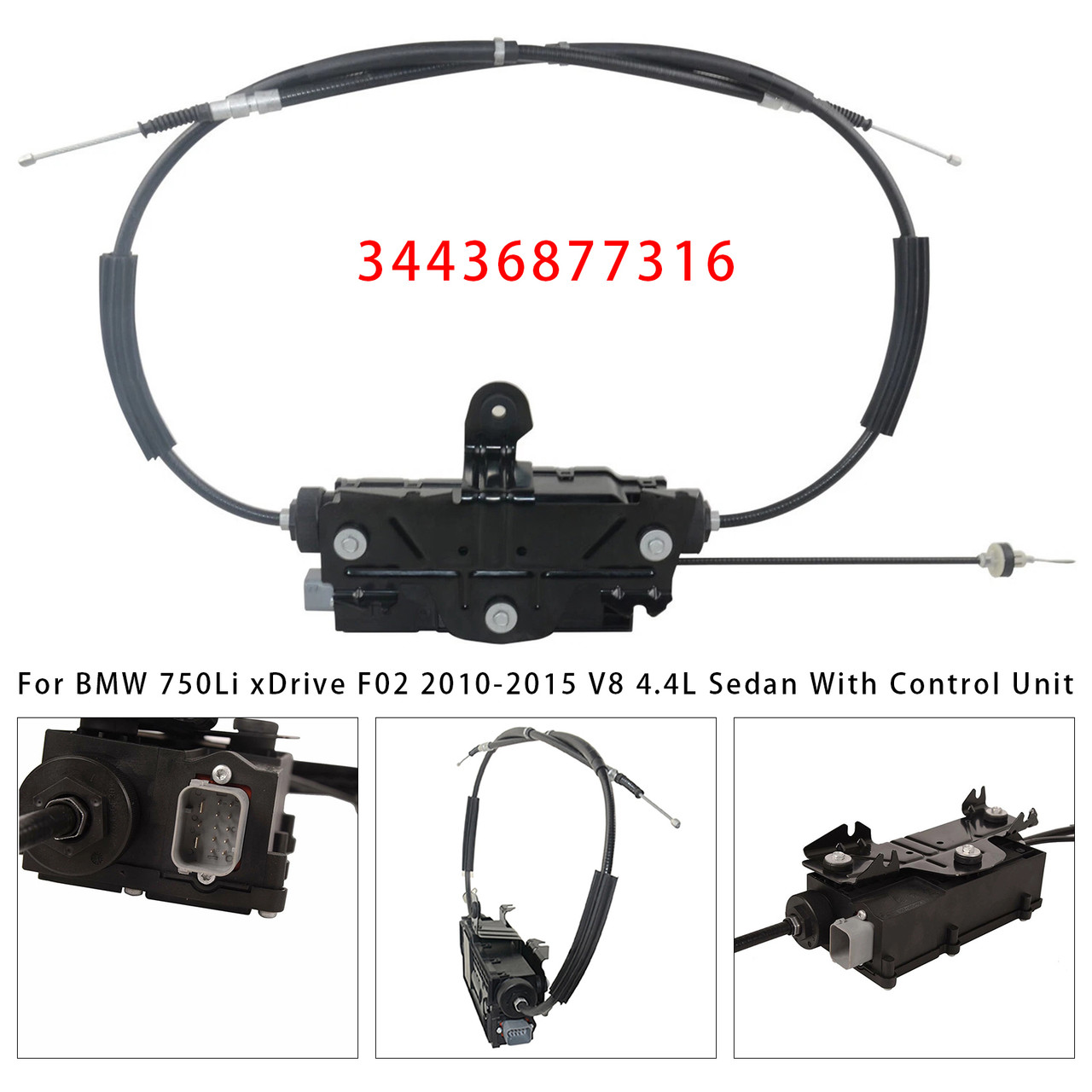 Parking Brake Actuator W/ Control Unit 34436877316 For BMW 740i 750Li