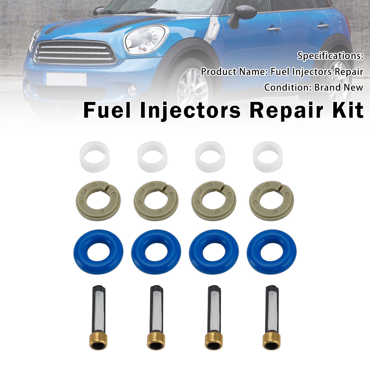Fuel Injector Seal O-Ring 0261500073 0261500494 Fit Mini Cooper 1.6 2010-2016