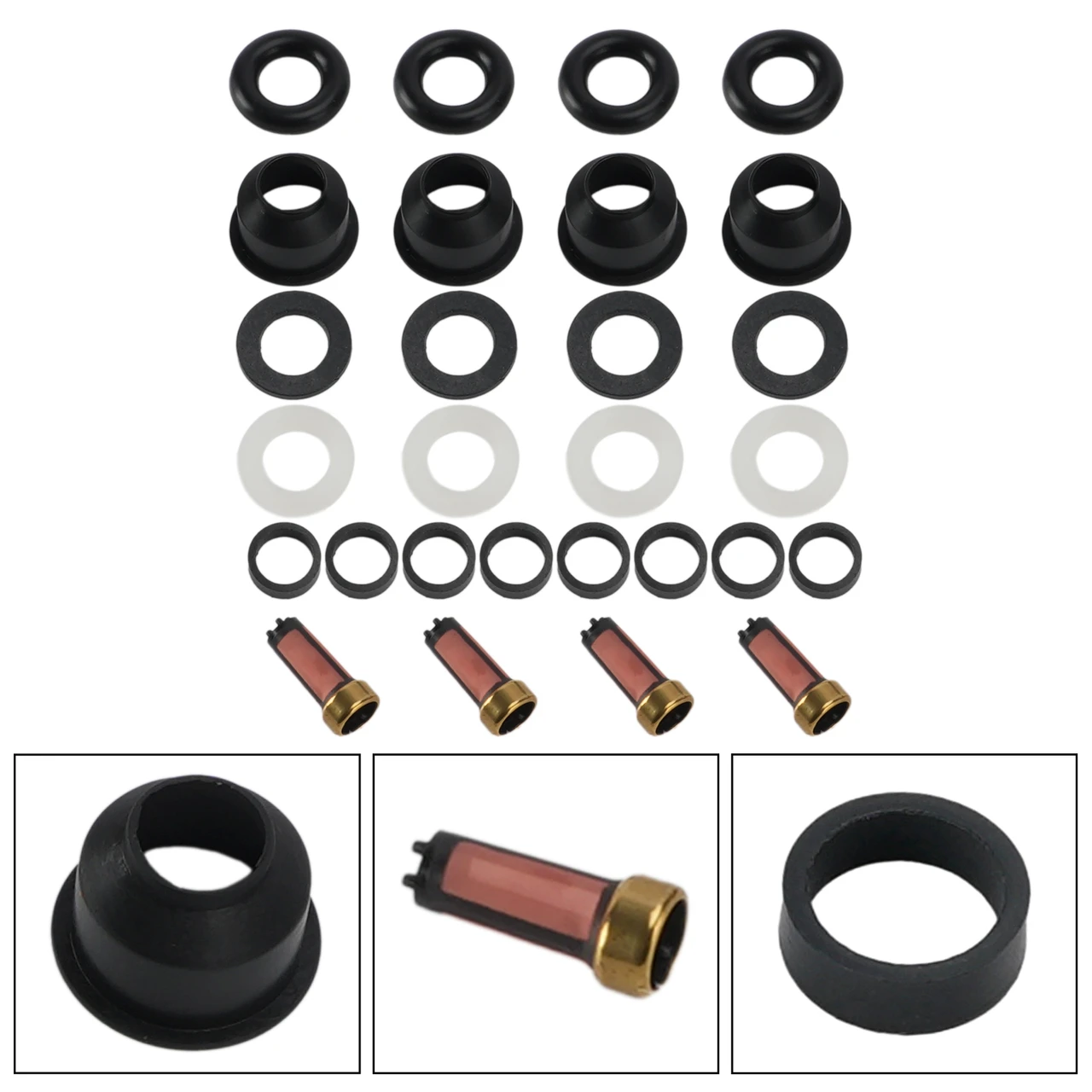 Fuel Injector Seal O-Ring 12633784 Fit Buick LaCrosse Regal 2.4L L4 2011-2016
