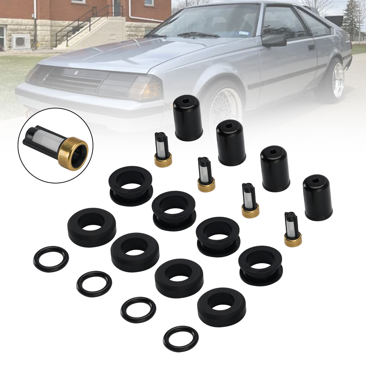Fuel Injector Seal O-Ring 23250-45011 Toyota 4Runner Pickup 2.4L I4 1985-1987