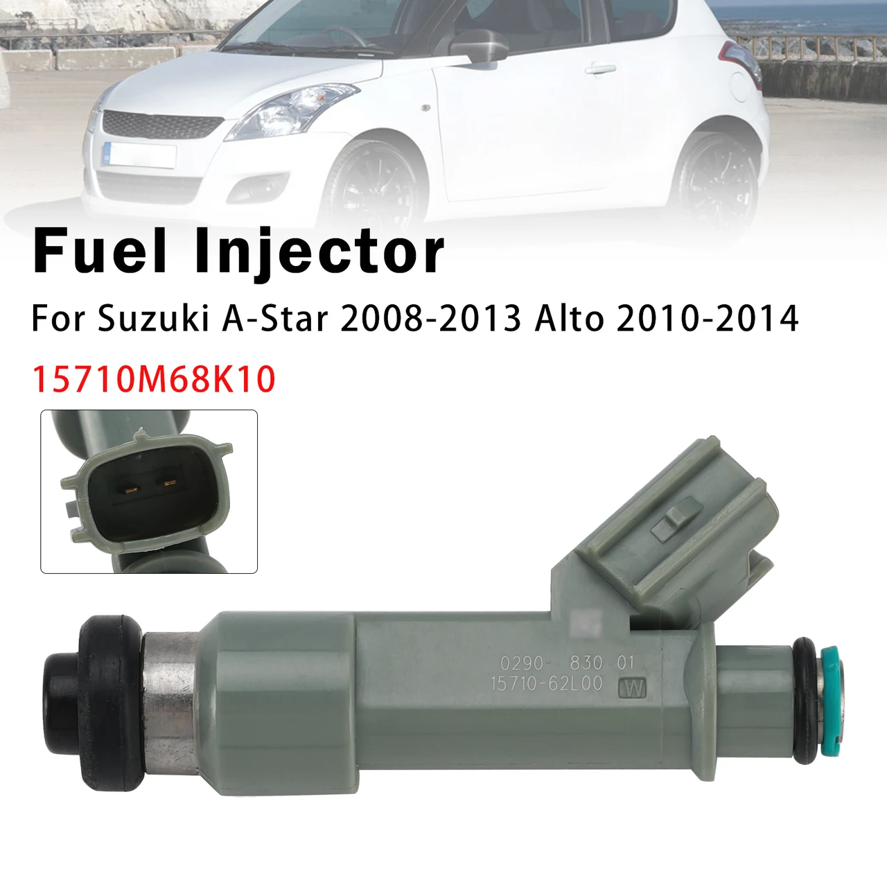 1Pcs Fuel Injector For Suzuki A-Star 2008-2013 Alto 2010-2014 15710M68K10