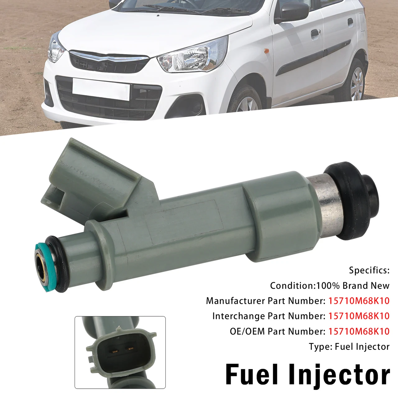 1Pcs Fuel Injector For Suzuki A-Star 2008-2013 Alto 2010-2014 15710M68K10