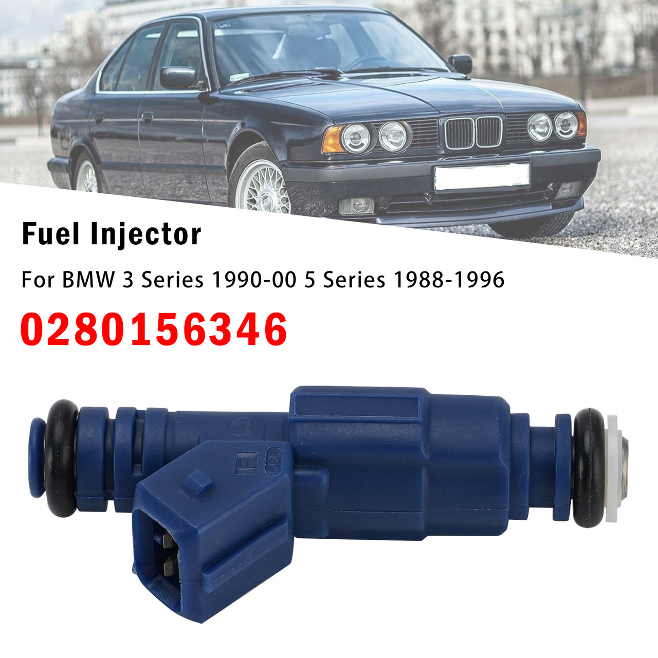 1Pcs Fuel Injector For BMW 3 Series 1990-00 5 Series 1988-1996 0280156346