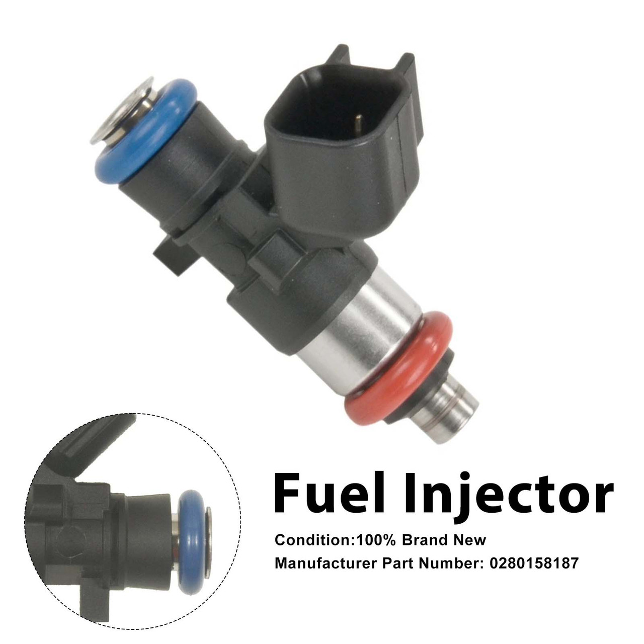 1Pcs Fuel Injector For Cadillac CTS-V 09-15 Camaro ZL1 2012-15 0280158187