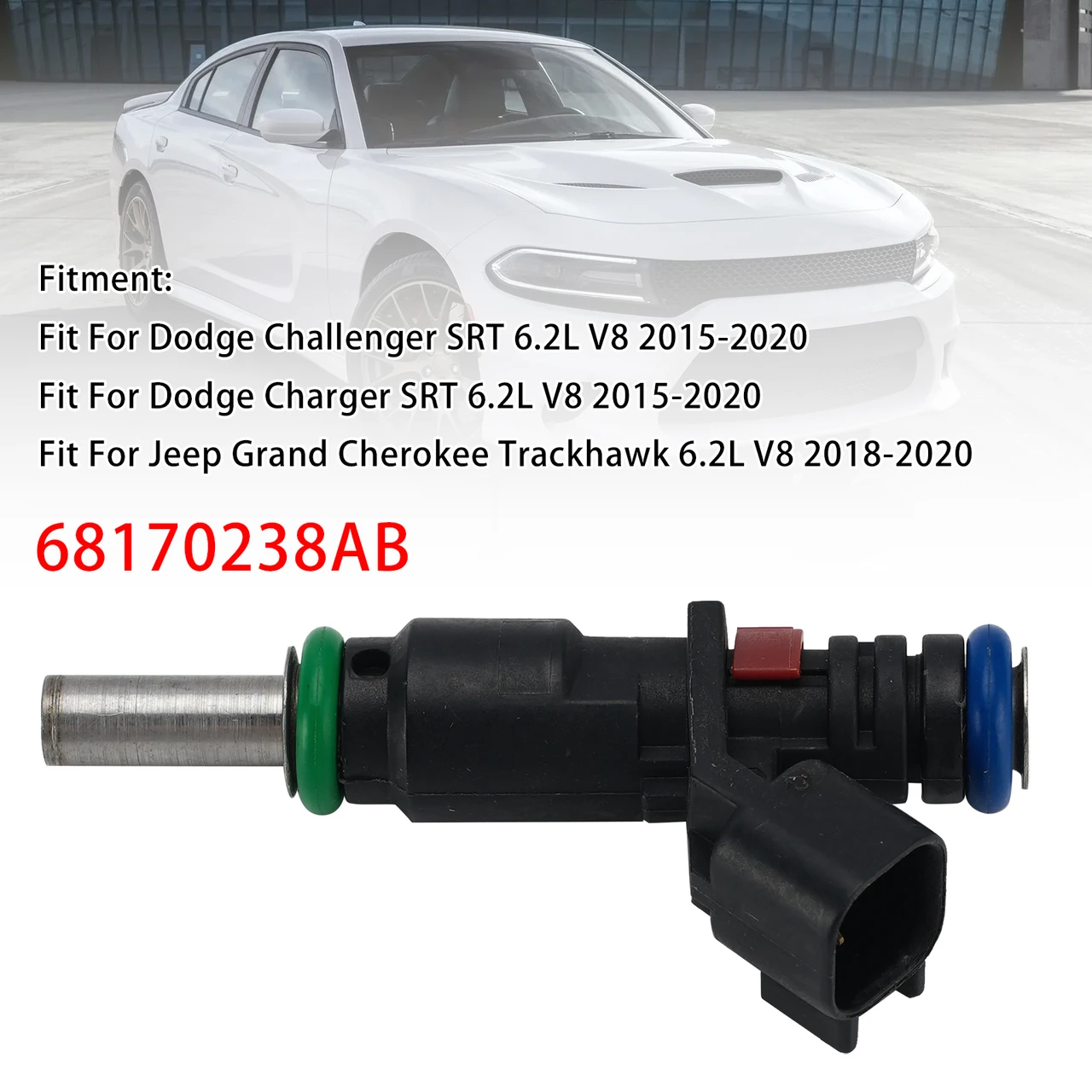 1Pcs Fuel Injector For Dodge Challenger 15-20 Charger 2015-2020 68170238AB