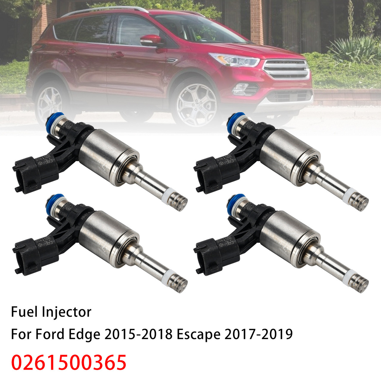4Pcs Fuel Injector For Ford Edge 2015-2018 Escape 2017-2019 0261500365