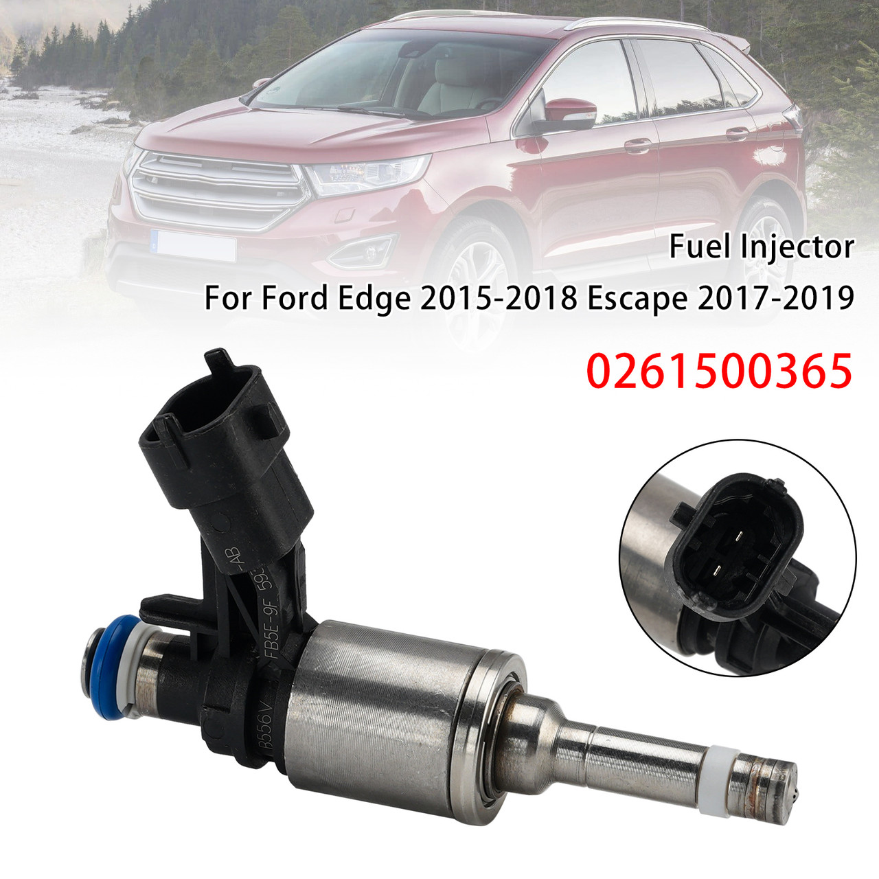 1Pcs Fuel Injector For Ford Edge 2015-2018 Escape 2017-2019 0261500365