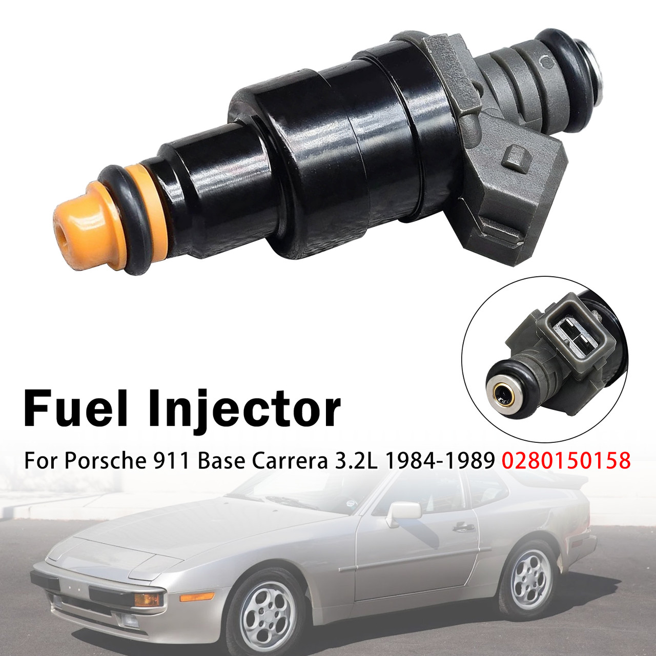 1Pcs Fuel Injector For Porsche 911 Base Carrera 3.2L 1984-1989 0280150158