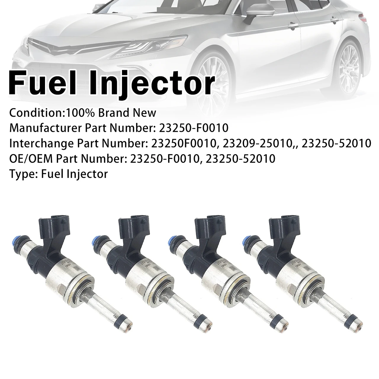 4Pcs Fuel Injector For Toyota Avalon Camry RAV4 2.5L 2018-2021 23250-F0010