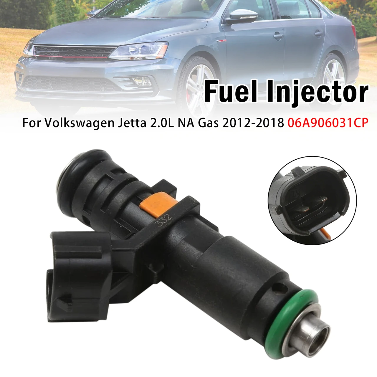 1Pcs Fuel Injector For Volkswagen Jetta 2.0L NA Gas 2012-2018 06A906031CP
