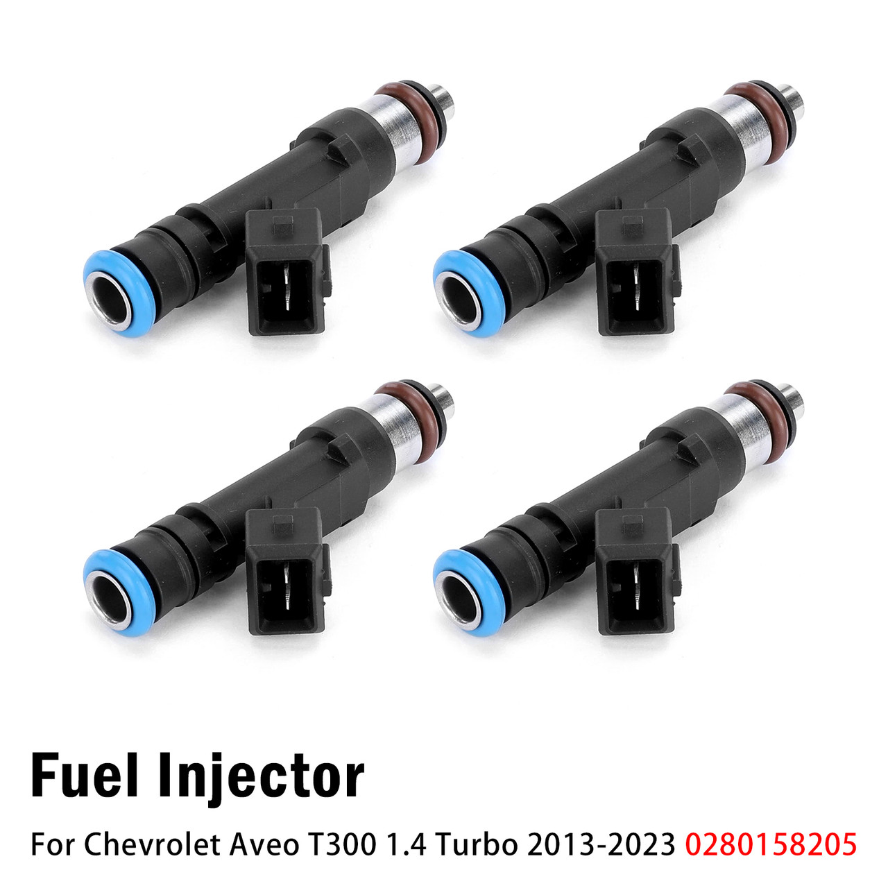 4Pcs Fuel Injector For Chevrolet Aveo T300 1.4 Turbo 2013-2023 0280158205