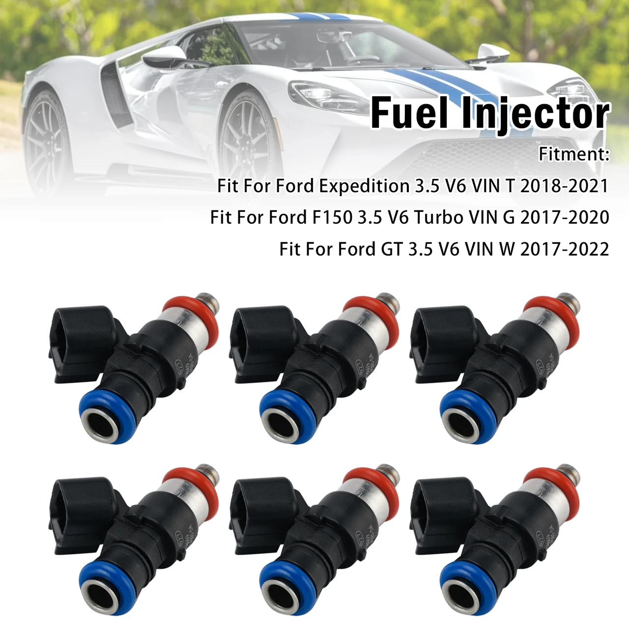 6Pcs Fuel Injector For Ford F150 2017-2020 Expedition 2018-21 0280158669