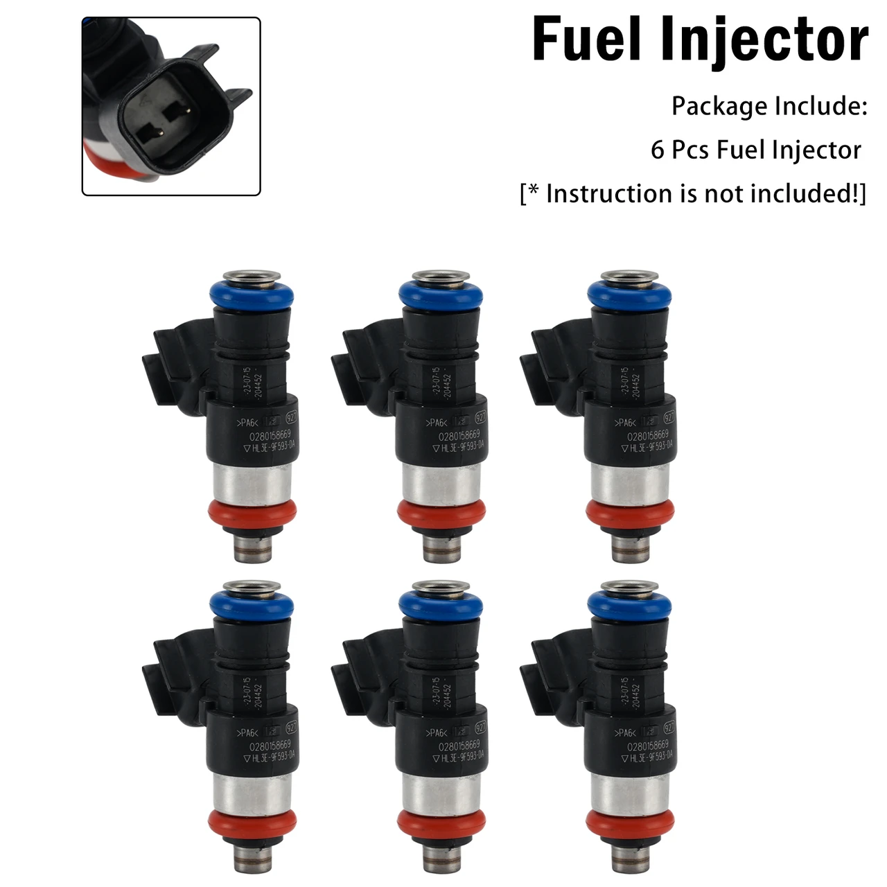 6Pcs Fuel Injector For Ford F150 2017-2020 Expedition 2018-21 0280158669
