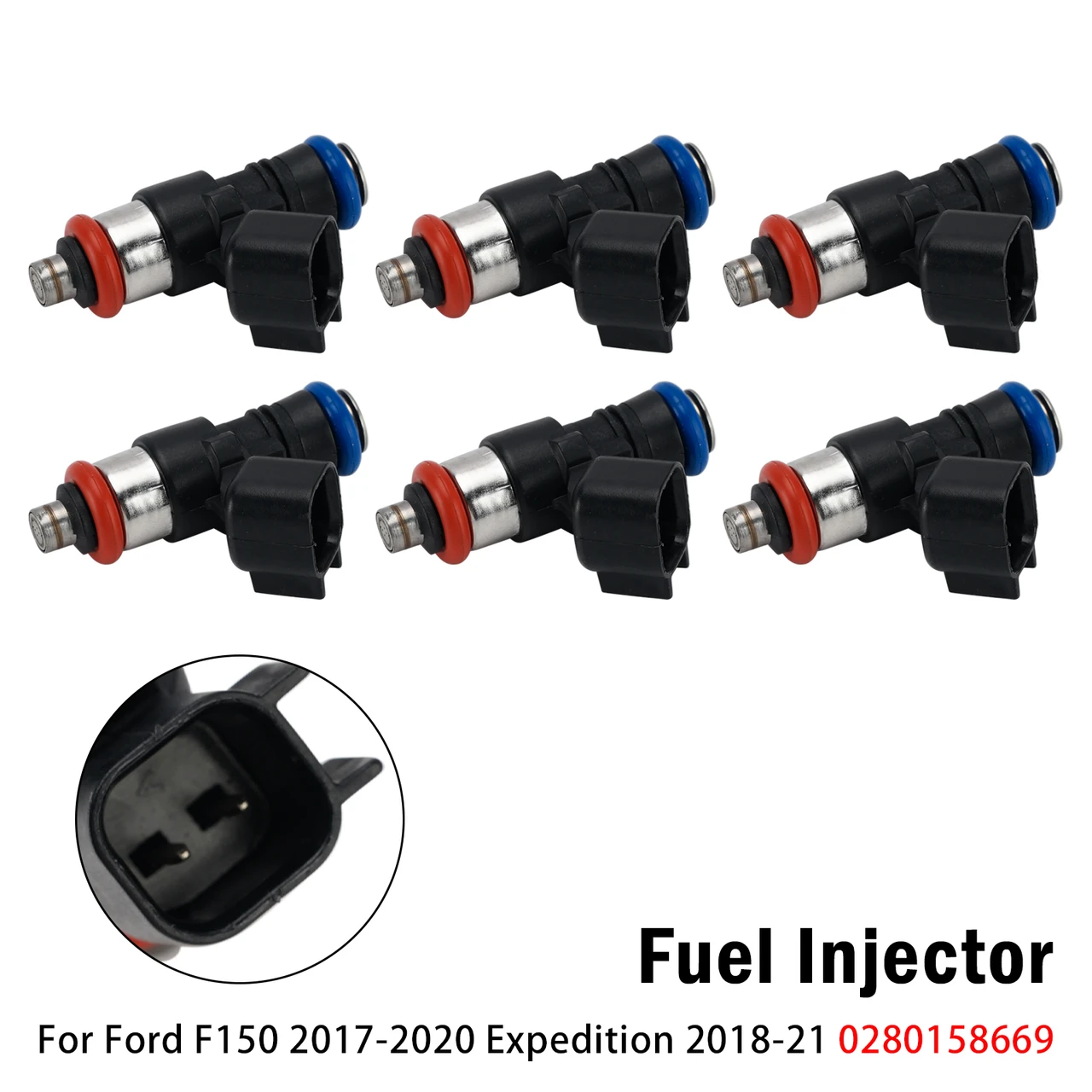 6Pcs Fuel Injector For Ford F150 2017-2020 Expedition 2018-21 0280158669