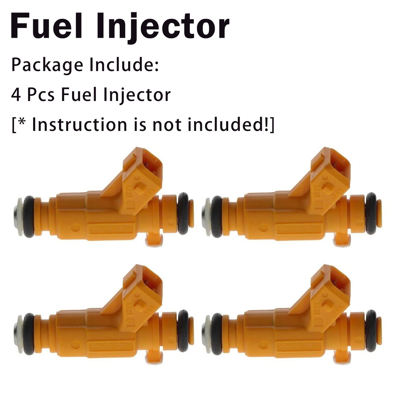 4Pcs Fuel Injector For Chevrolet Astra Vectra Zafira S10 2.0L 0280156086