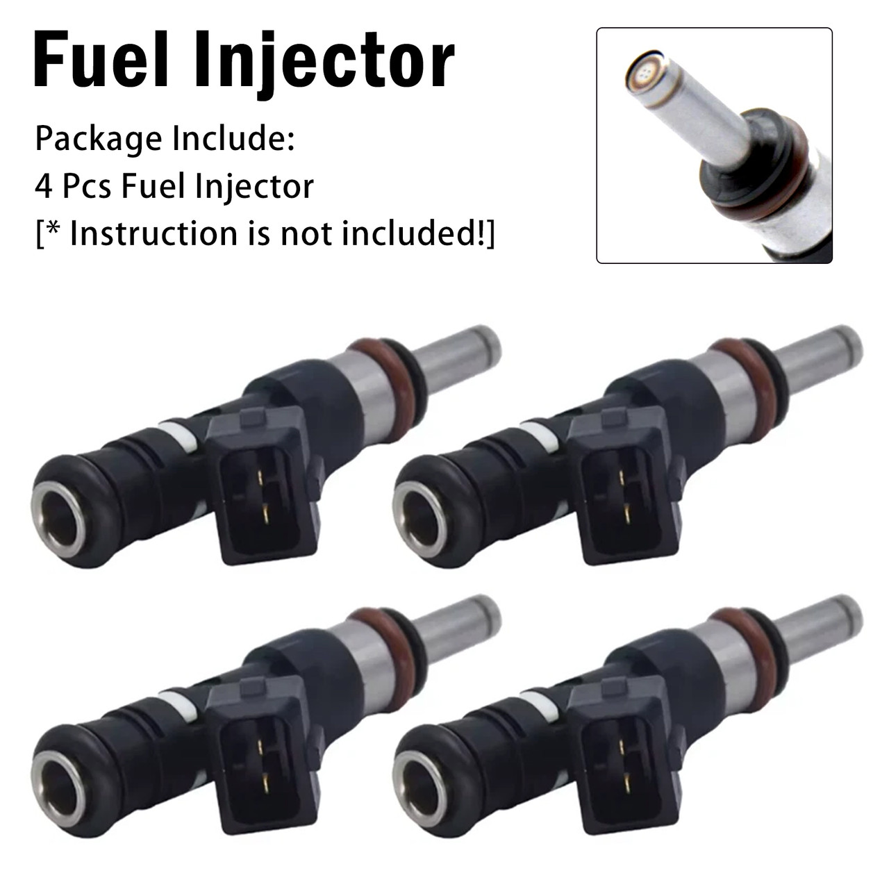 4Pcs Fuel Injector For BMW M5 E60 E61 M6 E63 E64 5.0L 2004-2010 0280158036
