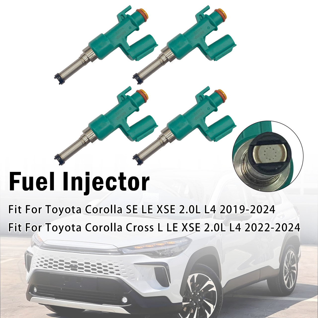 4Pcs Fuel Injector For Toyota Corolla SE 2.0L L4 2019-2024 23209-29165
