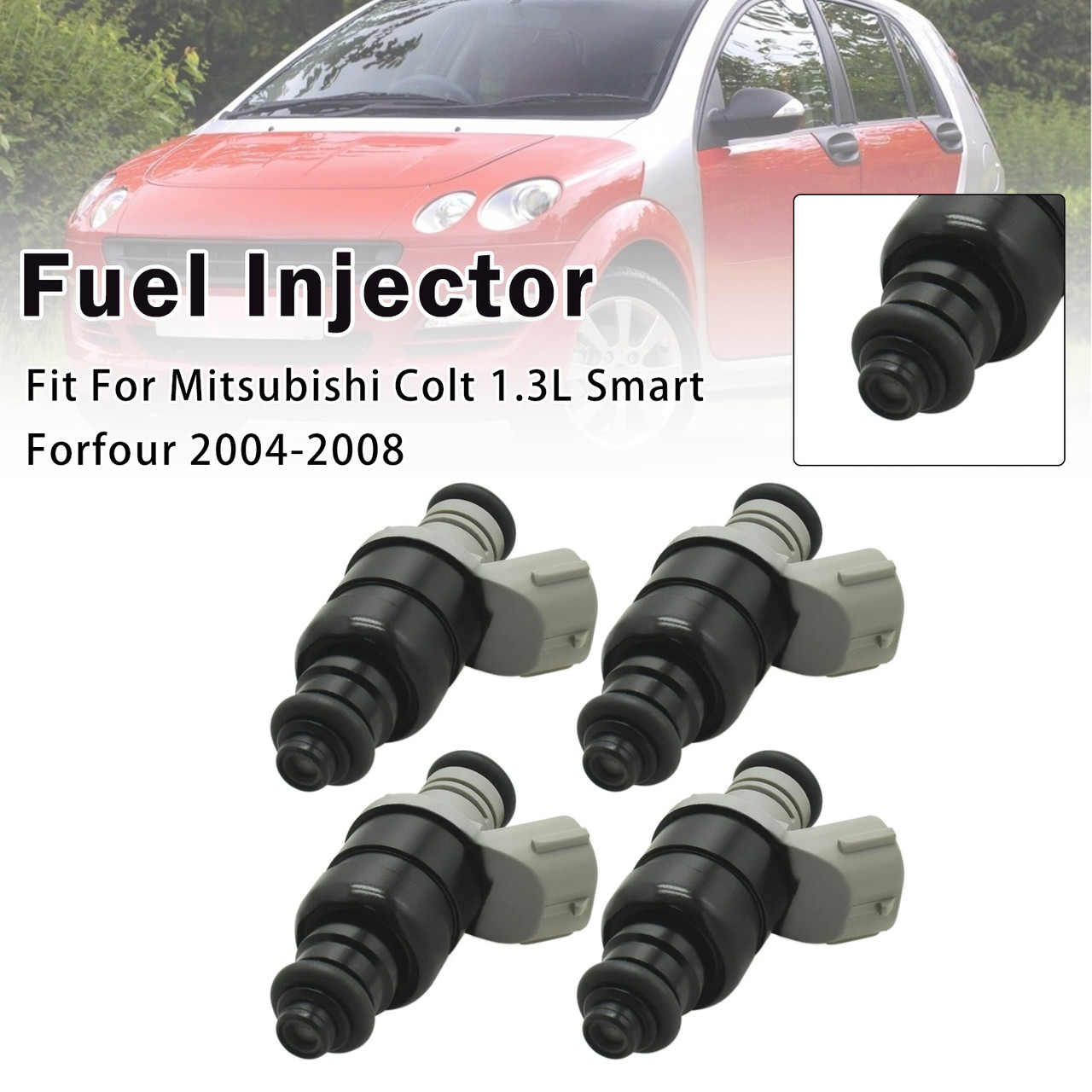 4Pcs Fuel Injector For Mitsubishi Colt 1.3L Smart Forfour 04-08 MR988977