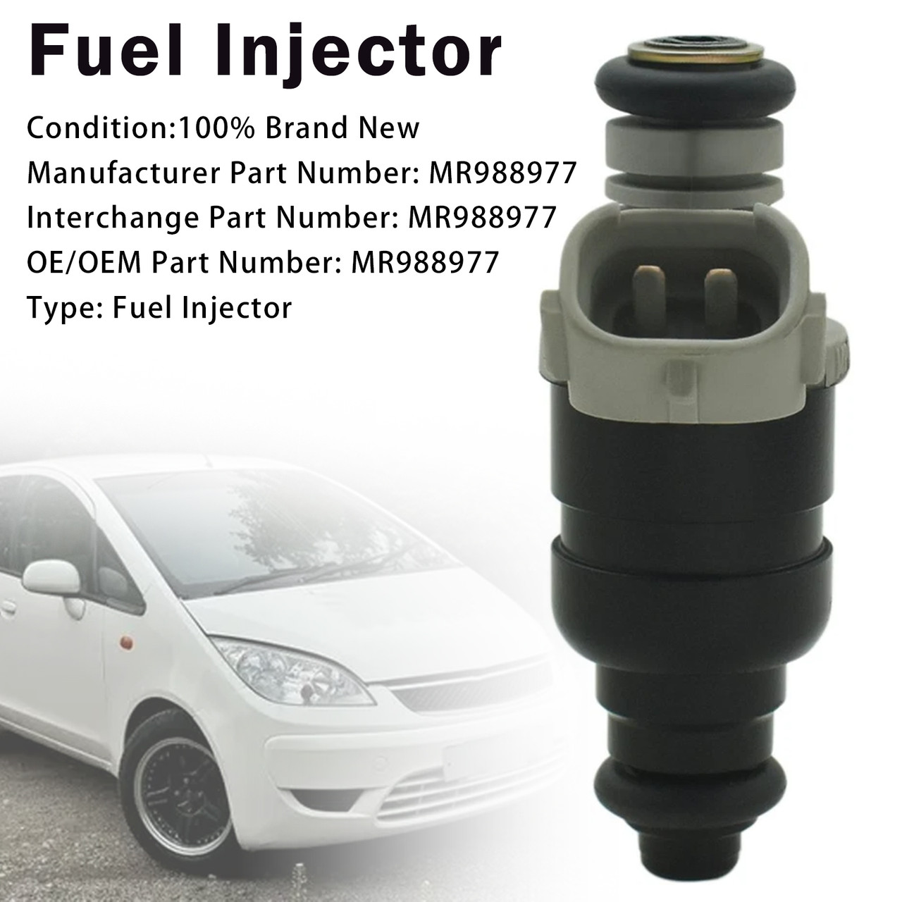 1Pcs Fuel Injector For Mitsubishi Colt 1.3L Smart Forfour 04-08 MR988977