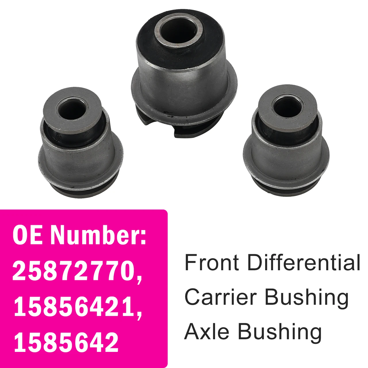 3Pcs Bushing Mount Frame Brace 96401-EZ70B For Hummer H3 H3T 2006-2010