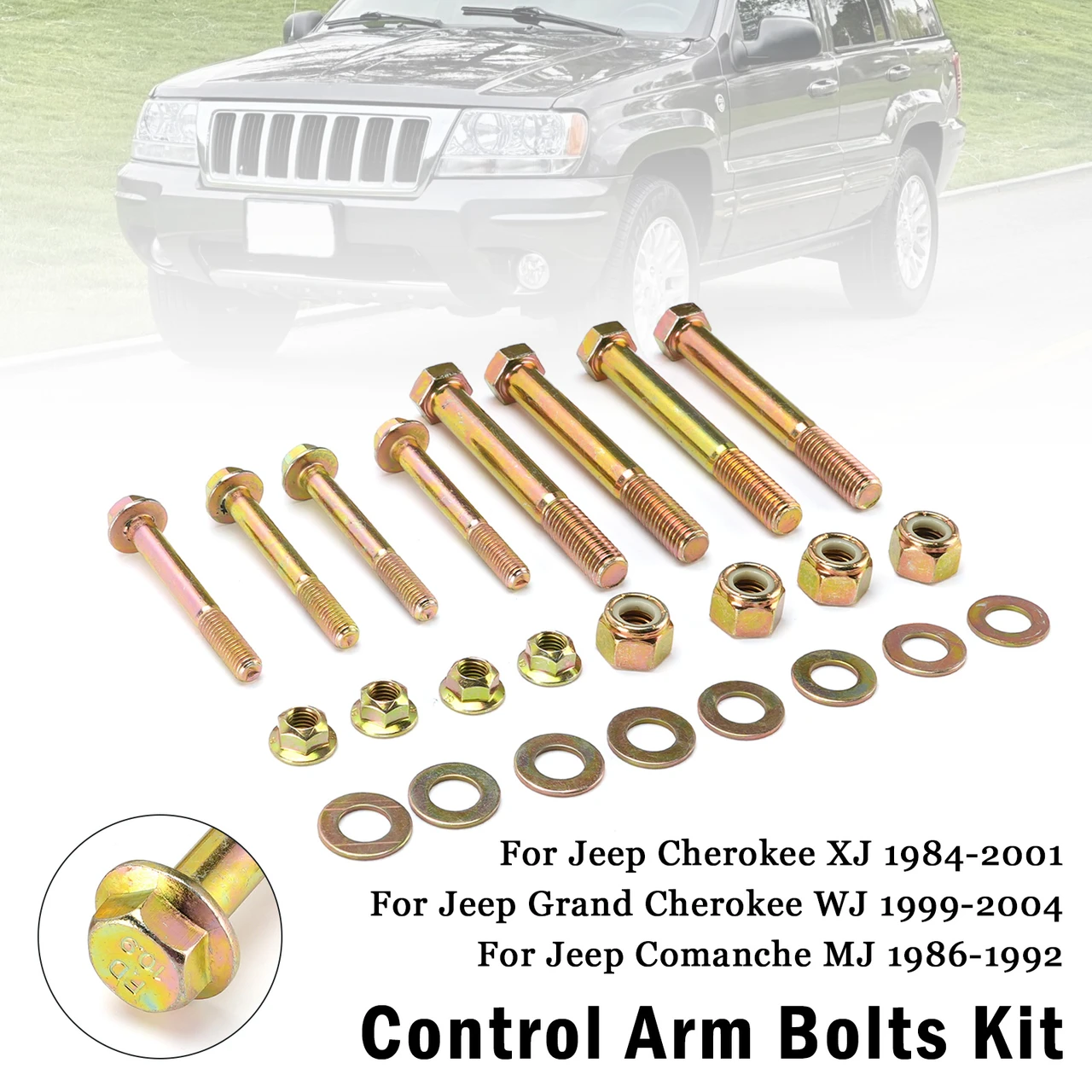Front Control Arm Bolts For Jeep Cherokee XJ 84-01 Grand Cherokee WJ 99-04