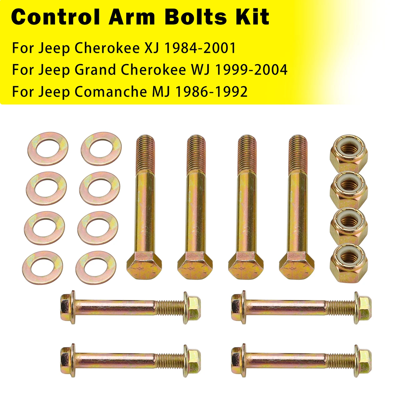 Front Control Arm Bolts For Jeep Cherokee XJ 84-01 Grand Cherokee WJ 99-04