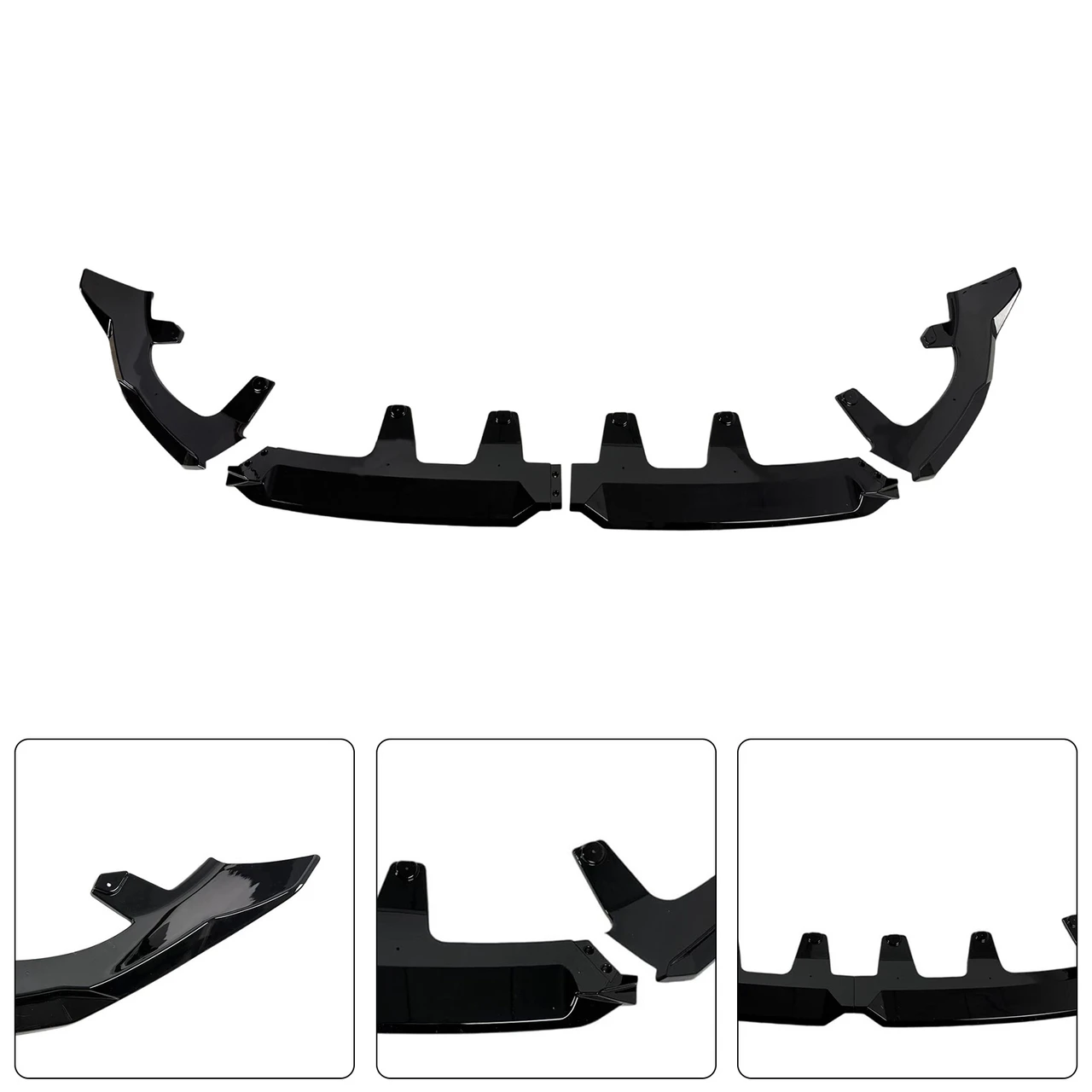 Gloss Black Front Bumper Lip Spoiler Splitter Fit BMW X3 G45 M-Sport 2025+