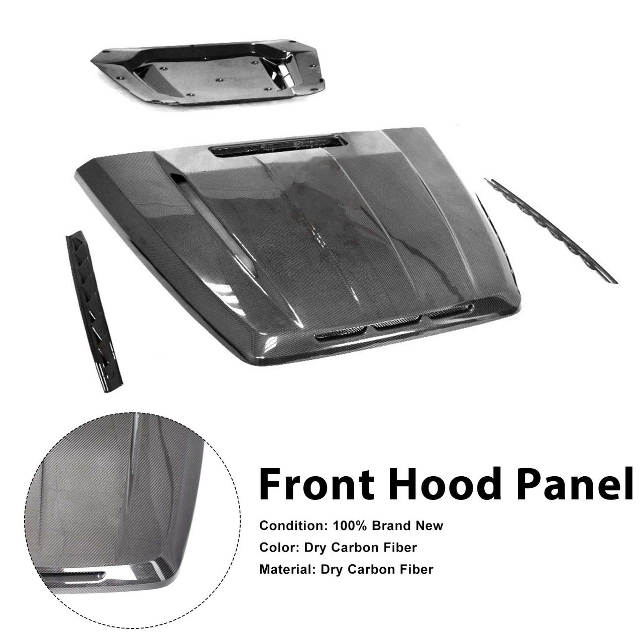 Carbon Fiber Shark Style Front Hood Panel Fit Mercedes G-Class W464 W465 2019+