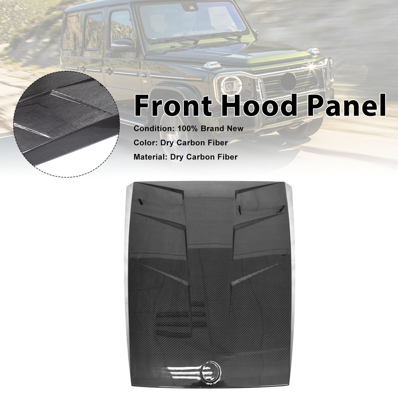 Carbon Fiber Front Hood Panel Fit Mercedes Benz G-Class W464 W465 2019+