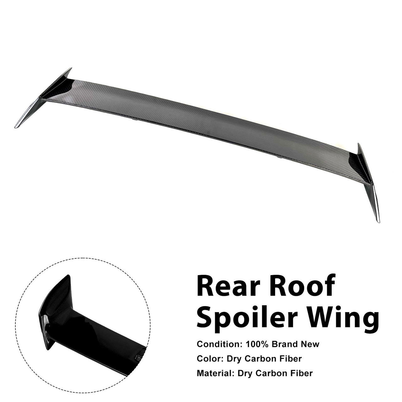 Carbon Fiber Rear Roof Spoiler Wing Fit Benz W463A W464 2019-2023 Shark Style