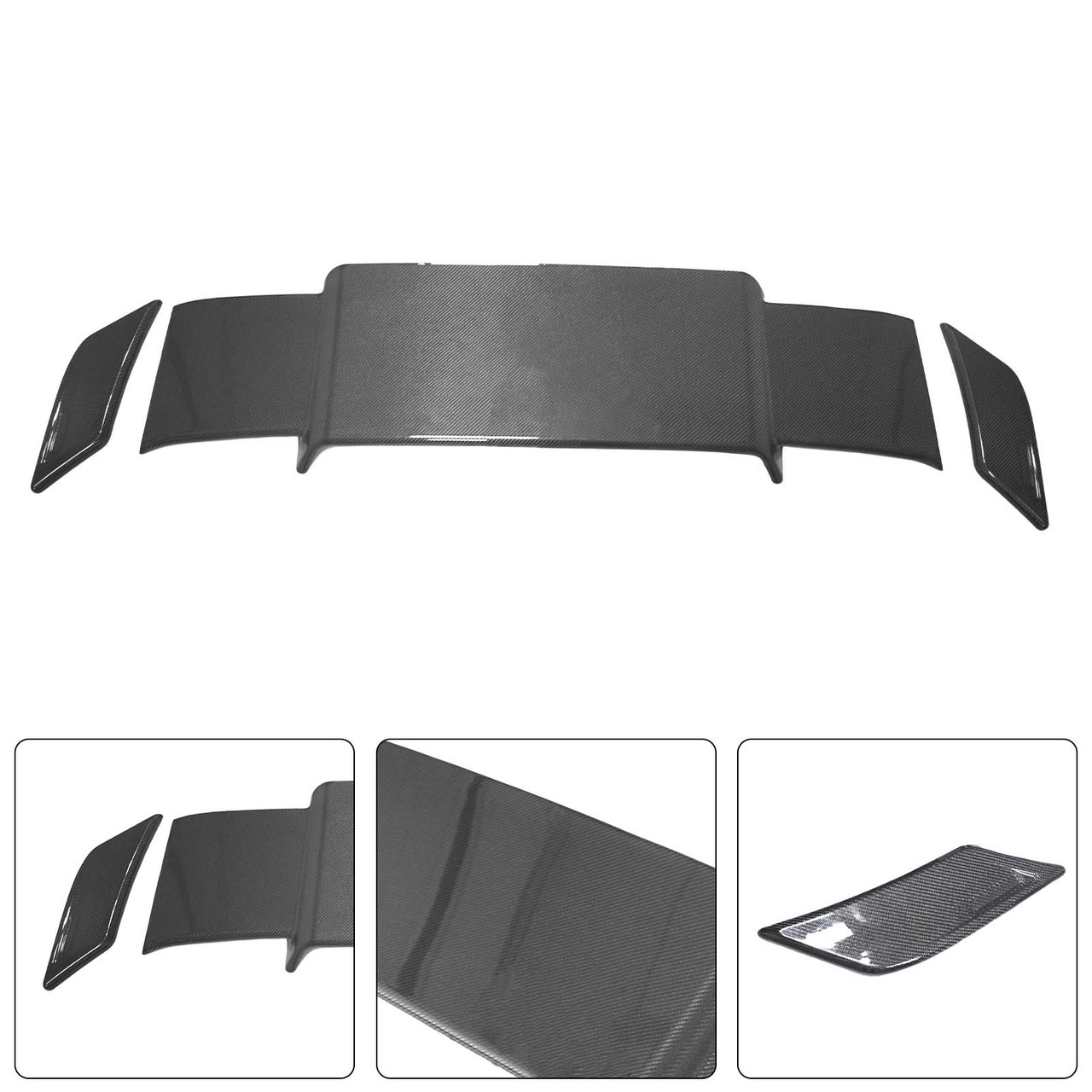 Carbon Fiber Rear Roof Spoiler Wing Fit Benz W463A W464 2019-2023 Brabus Style