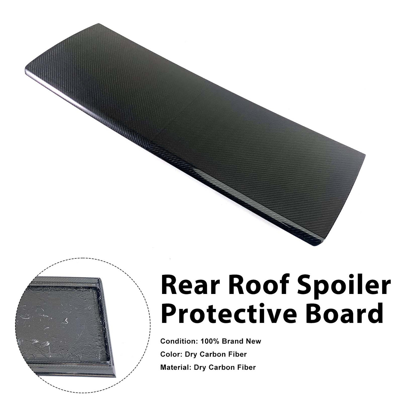 Carbon Fiber Rear Roof Spoiler Protective Board Fit Benz W463A W464 2019-2023
