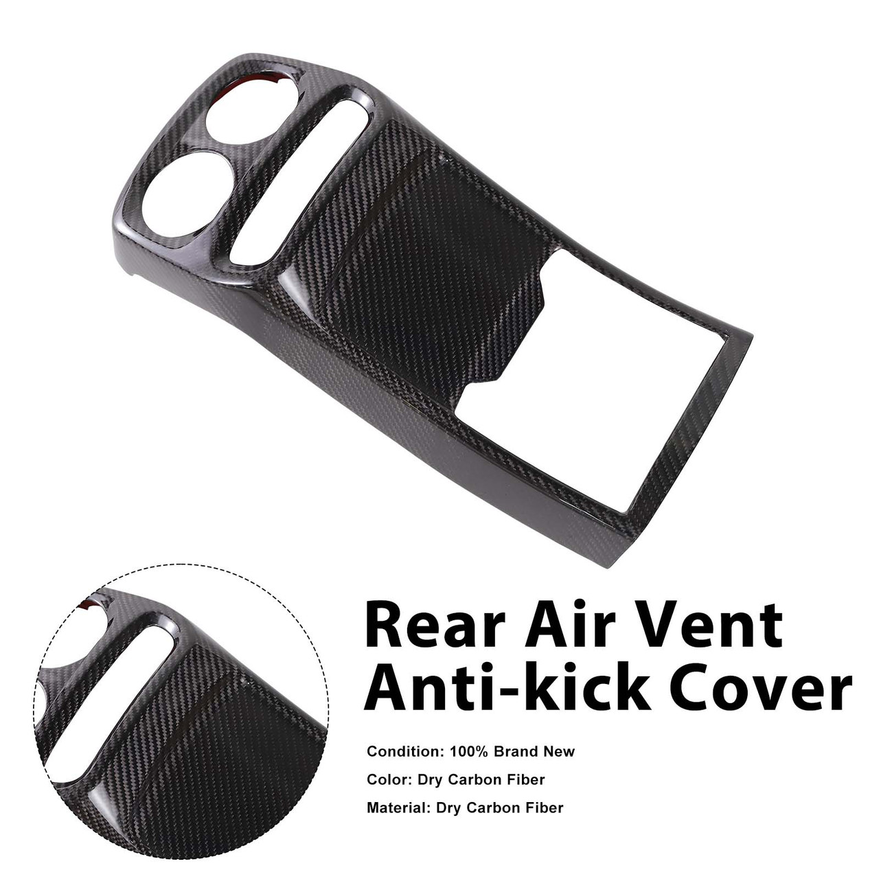 Dry Carbon Fiber Rear Air Vent Anti-kick Cover Fit G class W464 W463A 2019+