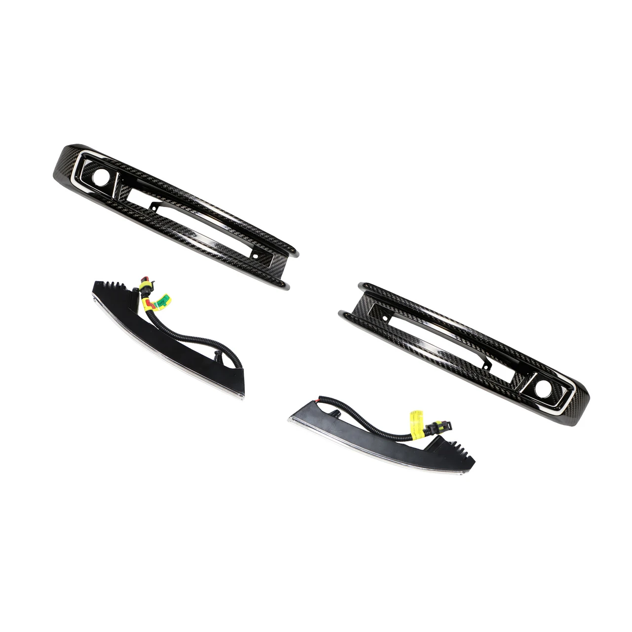 DRY CF Front Bumper Fog Lights Frame Fit Mercedes G-Class W464 G63 2019+
