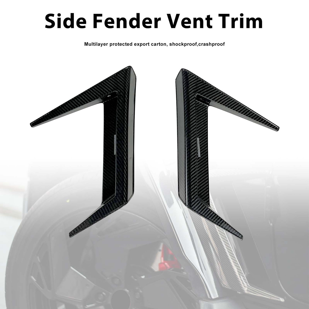 Dry Carbon Side Fender Vent Trim Fit Mercedes-Benz G Class W463A G63 W464 2019+