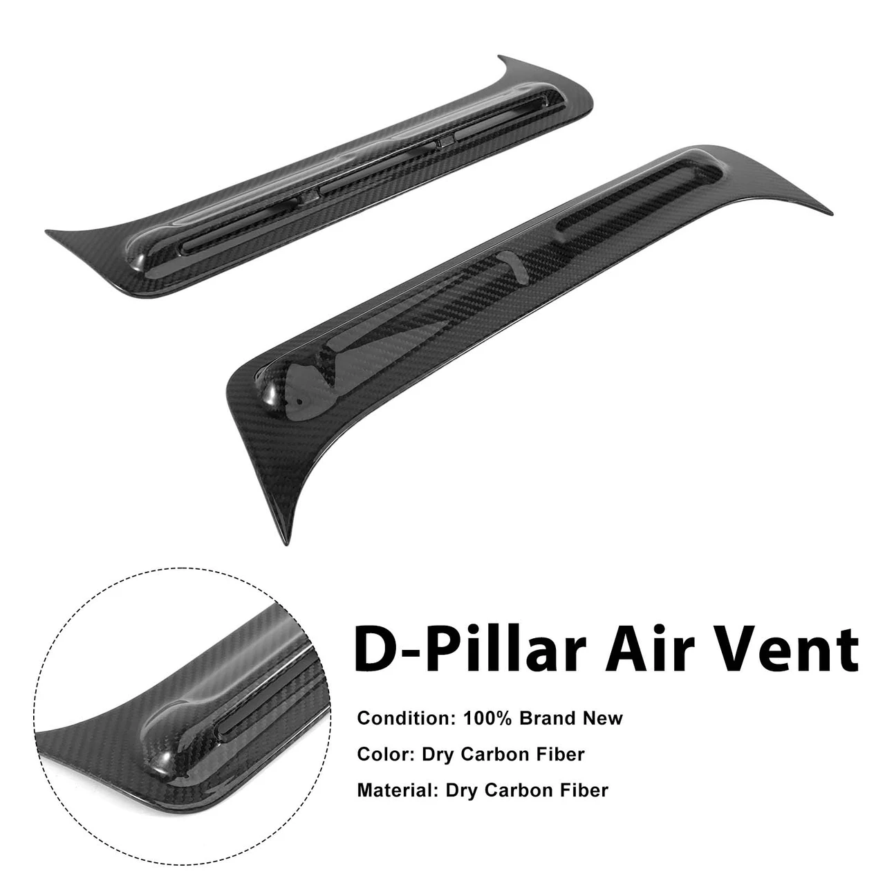 Carbon Fiber M-Style D-Pillar Air Vents Fit Mercedes G-Class W464 W463A 2019+
