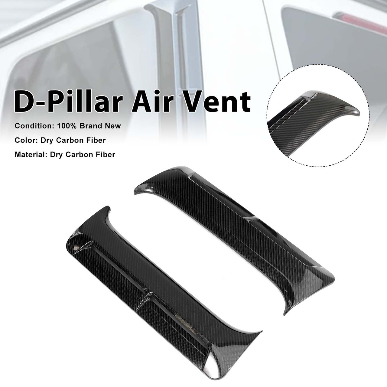 Carbon Fiber LM-Style D-Pillar Air Vents Fit Mercedes G-Class W464 W463A 2019+