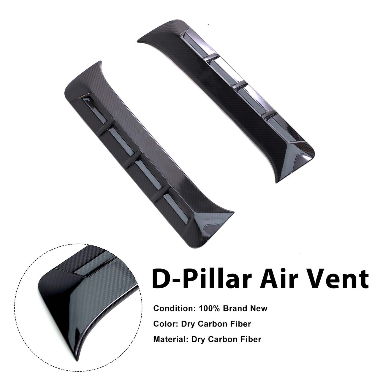 Carbon Fiber D-Pillar Air Vents Fit Mercedes Benz G-Class W464 W463A 2019+